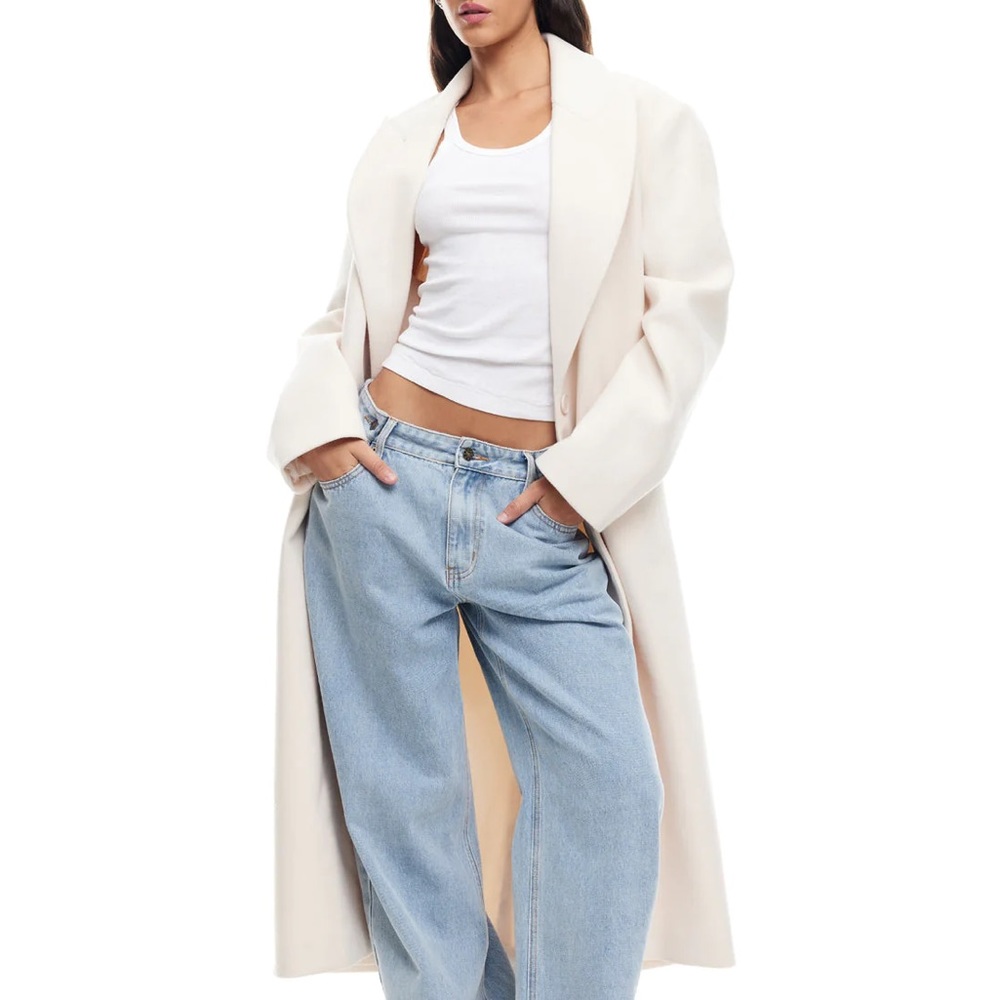 Lioness Off-White Pea Coat